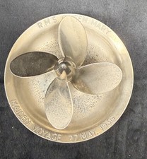 Cunard Queen mary maiden voyage 27th may 1936-propeller ash tray
