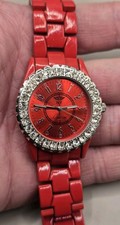 Red NY London Watch *needs Battery