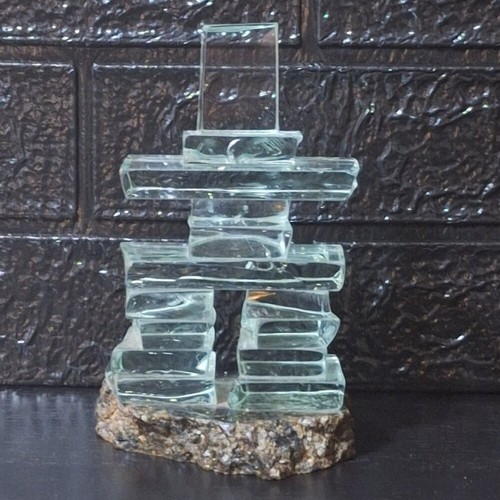 Glass and granite inch tall - granite,