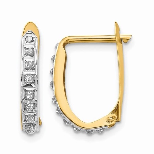 Real 14kt yellow gold diamond - real,