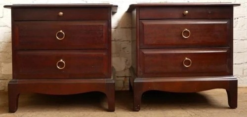 Pair stag minstrel drawer - of,