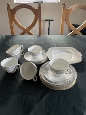 S&N Salon China 19 Piece Tea Set Made In England Chatsworth