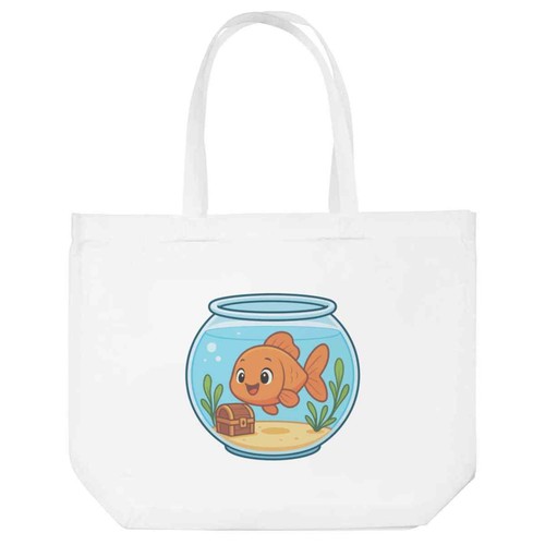 Goldfish bowl shopping tote - 'goldfish,