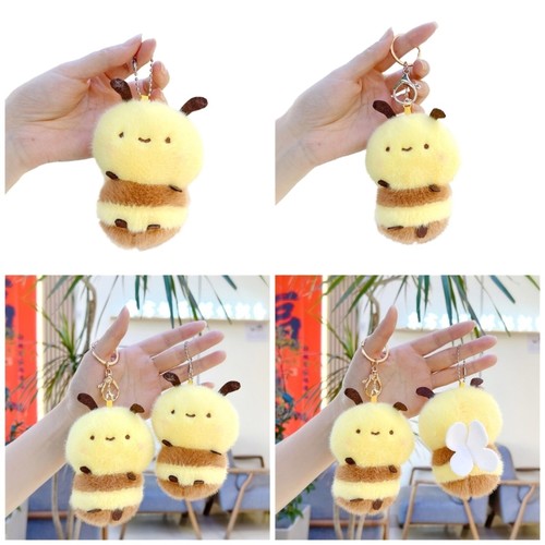 Honeybee plush keyring soft - honeybee,