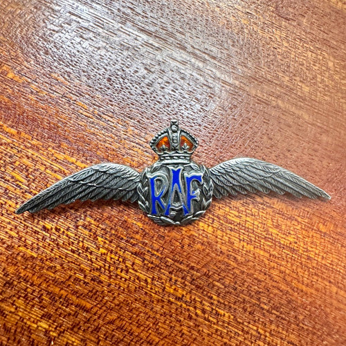 Ww2 raf silver enamel - raf,