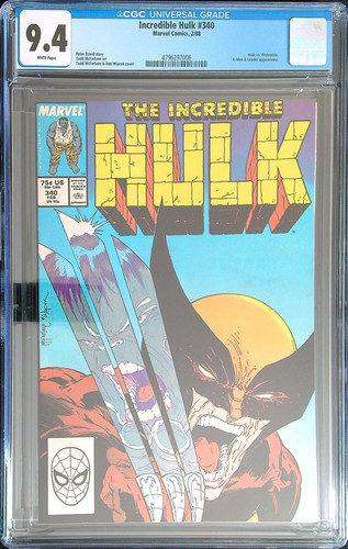 Incredible hulk 340 cgc 9 - incredible,