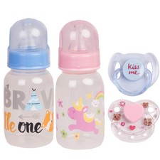 Realistic Baby Magnetic Dummy+Feeding Bottle for Reborn Dolls Accessories Supply