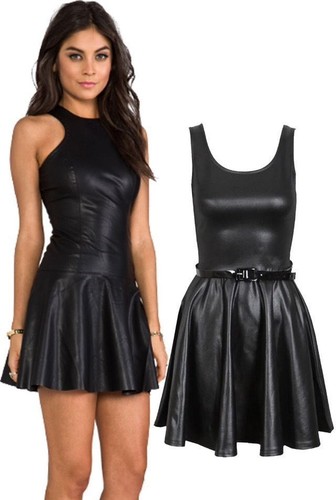 Womens ladies wet look - look, pu