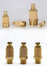 Brass pneumatic muffler - brass,