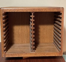 Vtg Pocket Solid Wood Rotating