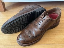 Grenson Archie Goodyear Commando Brown Tan shoes UK 8 EU 42 Excellent