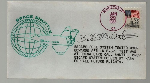 Astronaut bill mcarthur signed - bill,