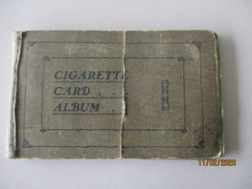 Old cigarette card album - old,