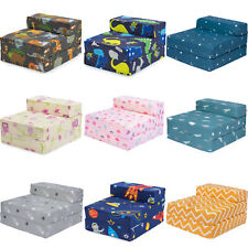 Kids Z Bed Chair Bed Folding Sleepover Mattress Single Futon Sofa Bed Printed