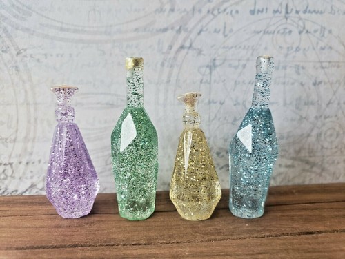 Glittery bottles perfume - glittery,