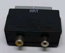 RGB Scart to 2 RCA Phono Video Audio RGB Scart Adapter