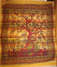 TREE OF LIFE Cotton bedspread