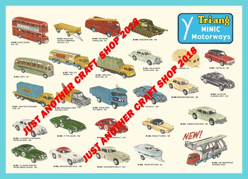 Triang minic motorway vehicles - minic,