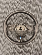 Jaguar F Type Heated Steering Wheel (Round) Black Leather