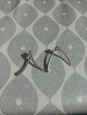 Kit Heath 925 Silver Earrings - Wishbone Shape
