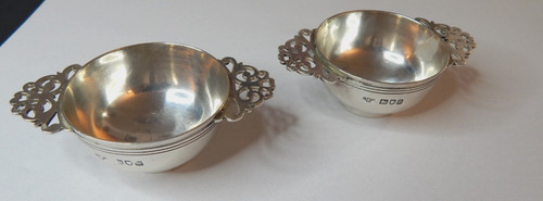 Pair edwardian sterling silver - edwardian,