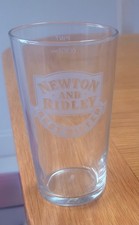 Coronation Street Newton and Ridley pint beer glass