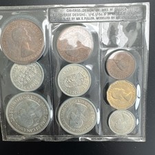 1953 Elizabeth II Coronation Coin Set Nine Coins