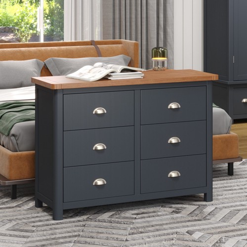 Dunkeld drawer wide chest - 3+3,