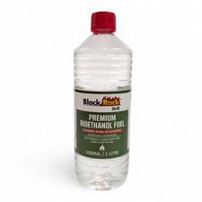Black Rock Grill Bioethanol Fuel 1L Plant-Based Clean Burning for Fireplaces