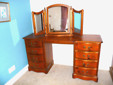 Beautiful Quality Dressing Table Scandinavian Redwood, Inc Mirror & Stool