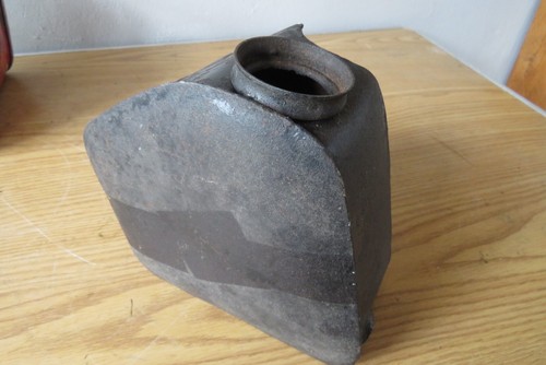 Vintage motorcycle oil tank - oil,