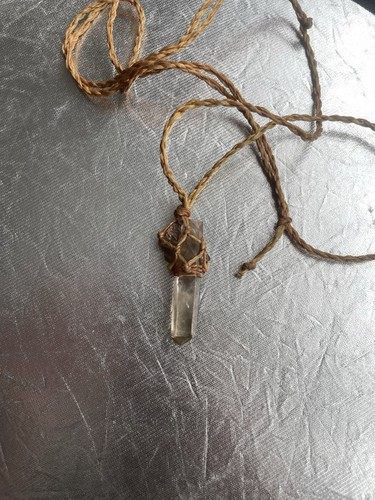 Citrine crystal pendant - crystal,
