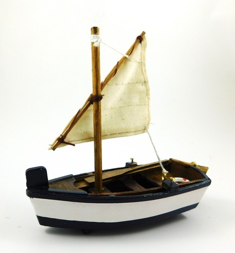Miniature skiff model - miniature,