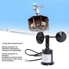 3 Cups Wind Speed Sensor Pressure Resistance 0 To 5V Output Anemometer For
