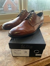 NEW: Moss London Luxury Formal "John White" Shoes, Tan,  UK 8 EU 42 RRP £120!