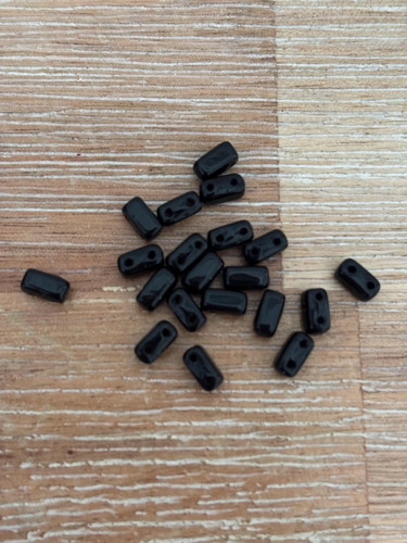 Czechmate two hole glass beads - two,