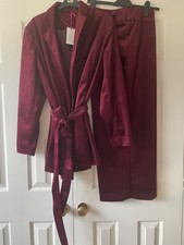 Bergundy Velvet/Velour Trouser