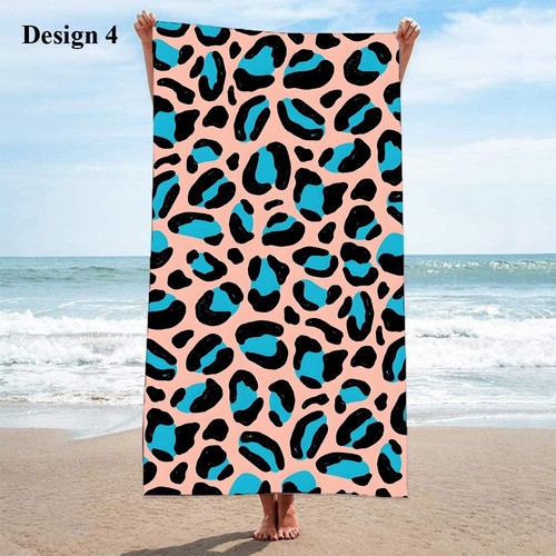 Large leopard print beach - large,