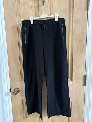 Ladies black linen - ladies,