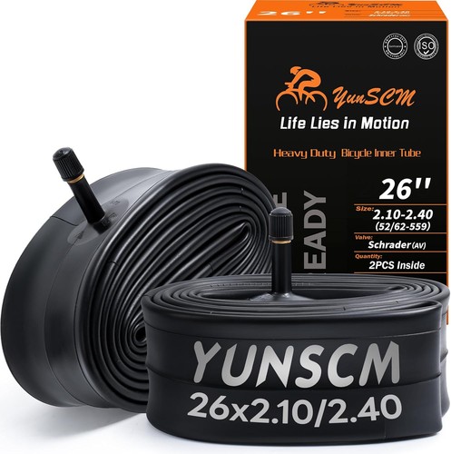 2pcs heavy duty bike tubes - 26",