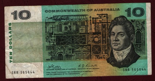 Australian paper banknote - paper,