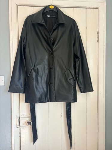 Zara faux leather jacket size - zara,