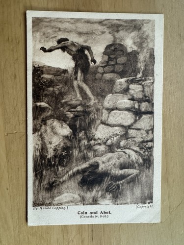 Postcard cain and abel by - -,