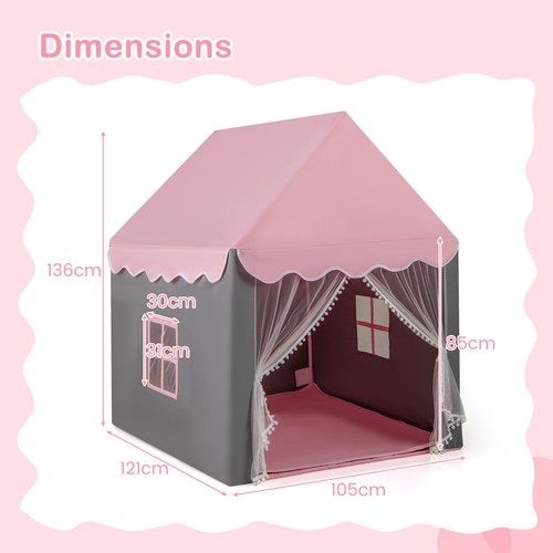 Large kids castle tent - large, with