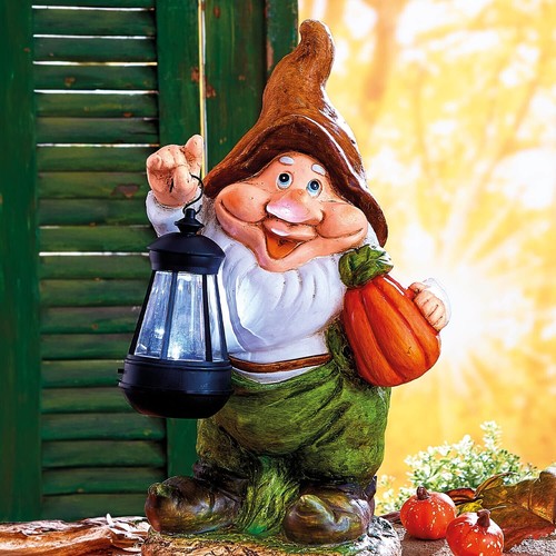 Autumn gnome with solar - gnome,