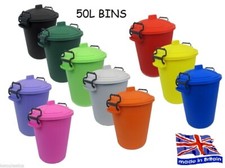 COLOURED BIN 50L LITRE IDEAL