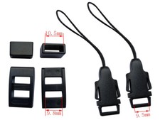 Camera Strap Quick Release Clip Adapters and Buckle Kit (pair) - UK STOCK
