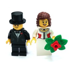 LEGO Bride in Corset Dress &