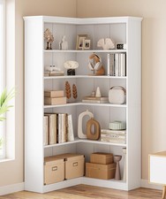 Corner bookshelf bookcase - bookshelf,