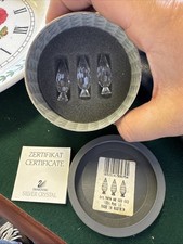 Swarovski Crystal City - Set of 3 Poplar Trees 158979 - Clear Crystal Mint Boxed